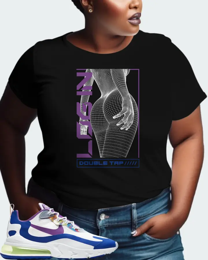 Nike Air Max 270 React Easter Sneaker Matching Black T-Shirt (LOGIN) - View 9