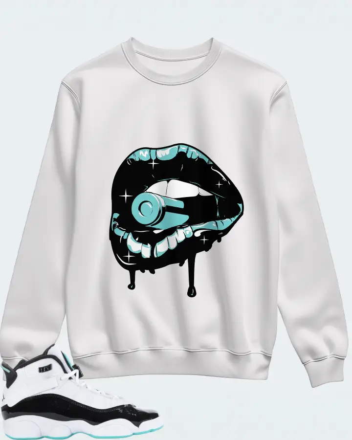 Jordan 6 Rings Sneaker Matching White Sweatshirt - Kiss of Death