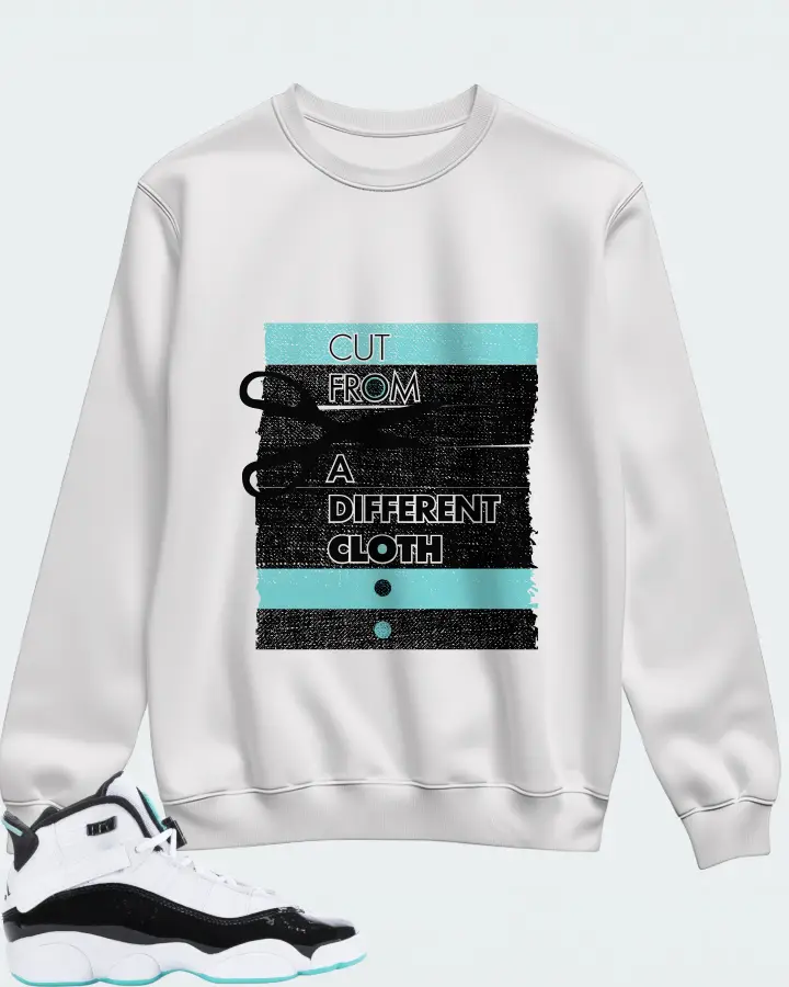 Jordan 6 Rings Sneaker Matching White Sweatshirt - Cut From a Different Cloth
