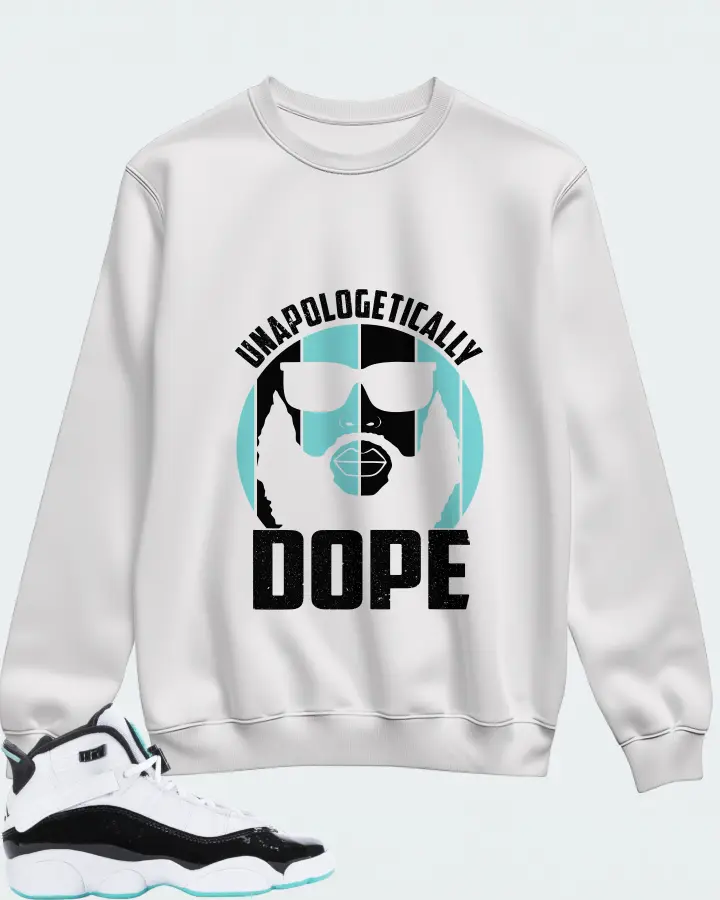 Jordan 6 Rings Sneaker Matching White Sweatshirt - UNAPOLOGETICALLY DOPE Man