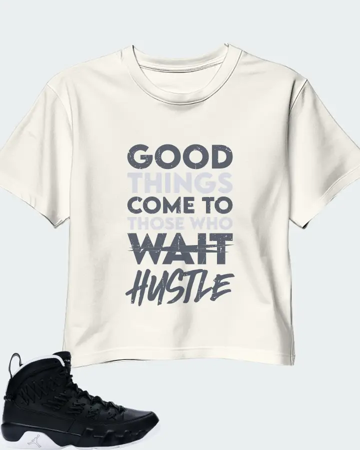 Jordan 9 Retro Sneaker Matching Ecru White Crop Top - Good Things Come