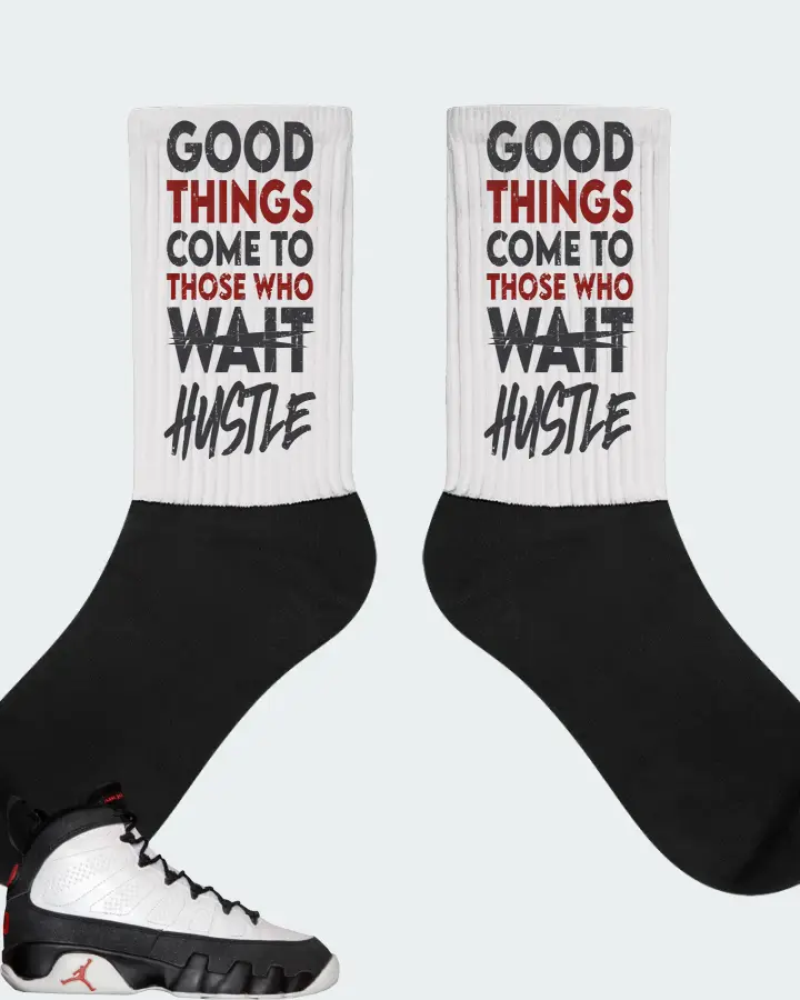 Jordan 9 OG Sneaker Matching White Socks - Good Things Come