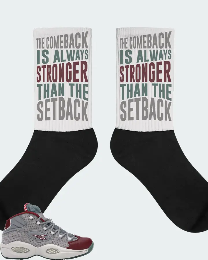 Reebok Pump Question Sneaker Matching White Socks - The Comeback