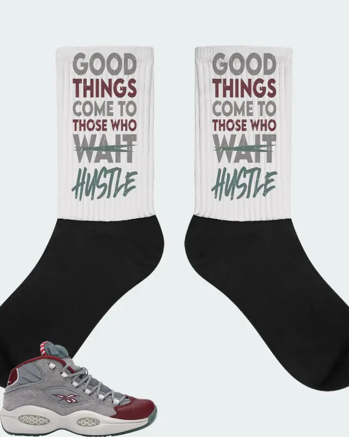 Reebok Pump Question Sneaker Matching White Socks - Good Things Come