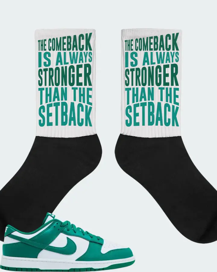 Nike Dunk Low  White Malachite 2025 Sneaker Matching White Socks - The Comeback