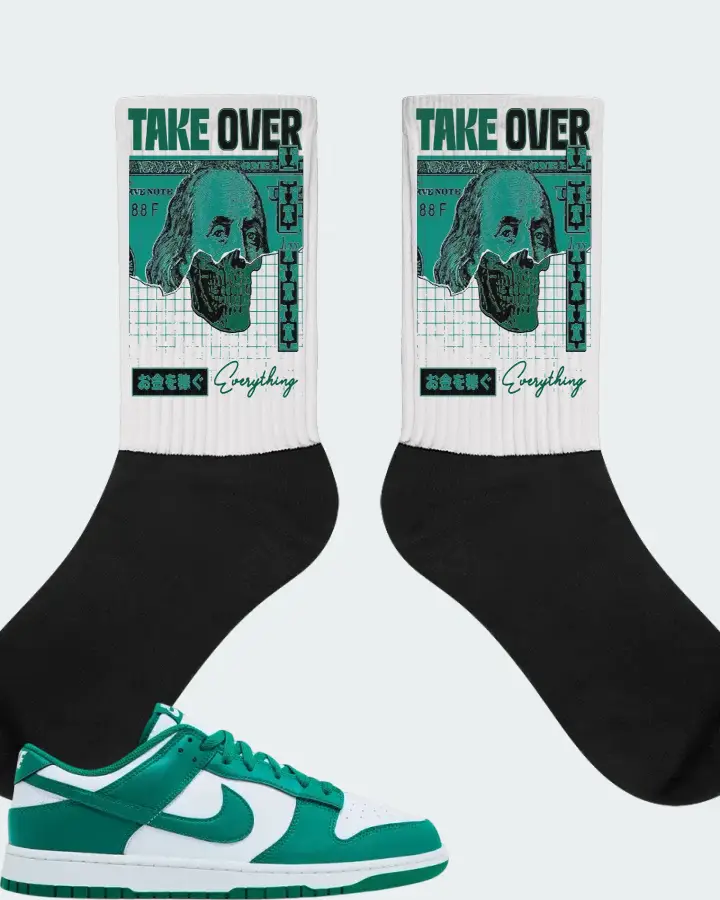 Nike Dunk Low  White Malachite 2025 Sneaker Matching White Socks - Take Over