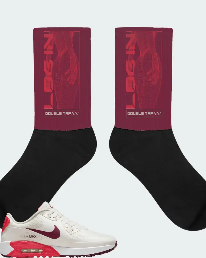 Socks in Maroon