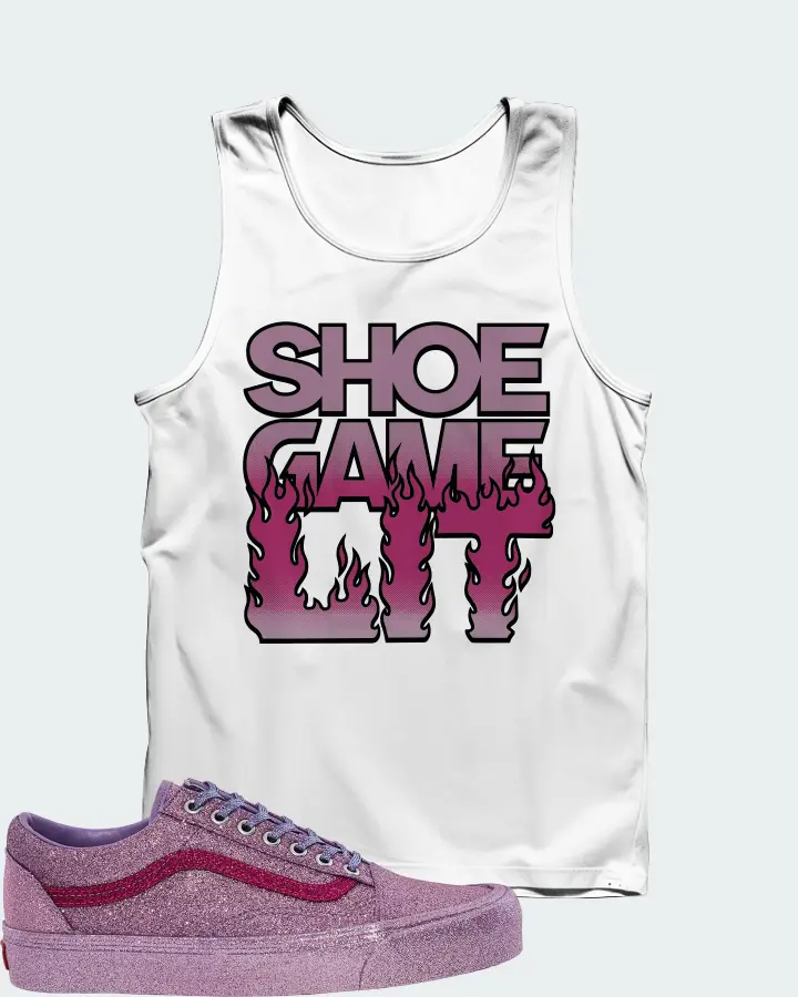 Vans Old Skool Sneaker Matching White Tank Top - Shoe Game Lit Refreshed