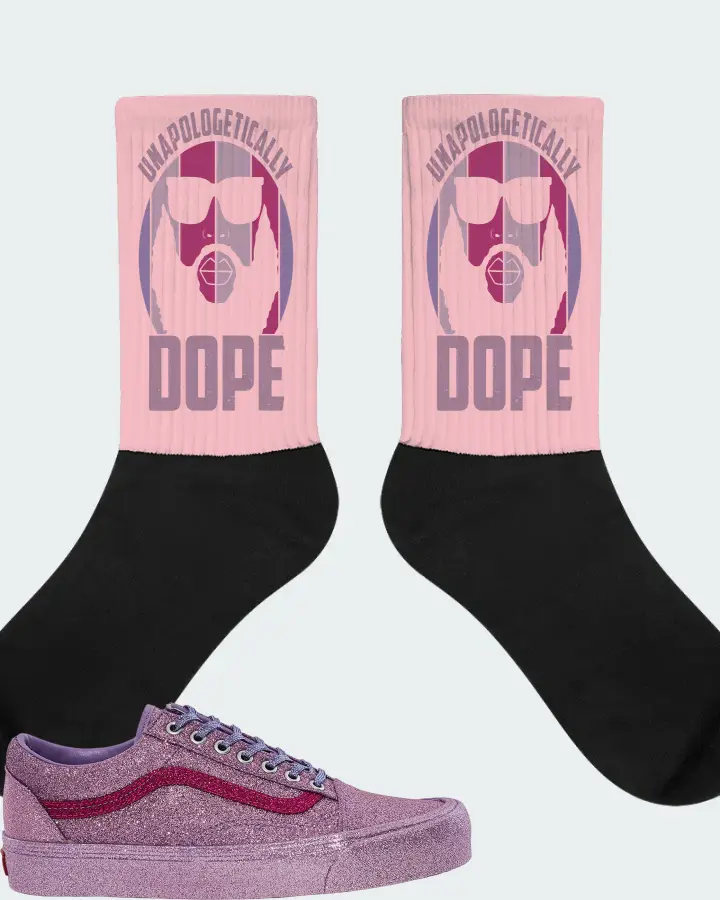 Vans Old Skool Sneaker Matching Pink Socks - UNAPOLOGETICALLY DOPE Man