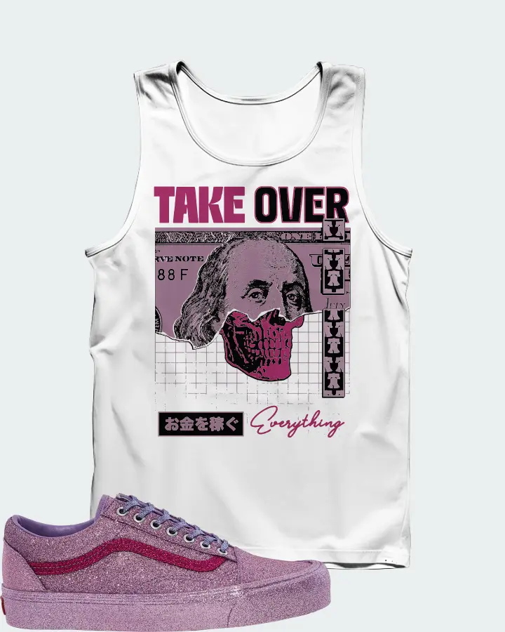Vans Old Skool Sneaker Matching White Tank Top - Take Over