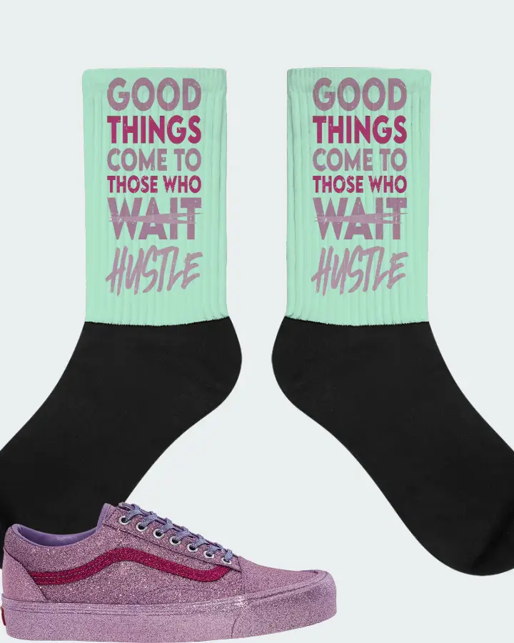 Vans Old Skool Sneaker Matching Mint Socks - Good Things Come