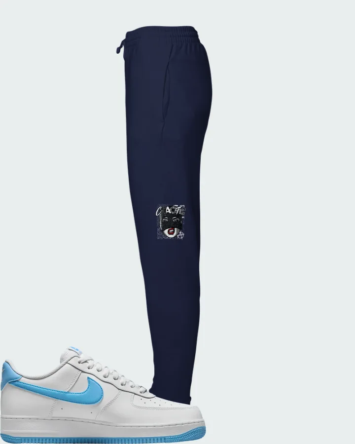 Nike Air Force 1 Low University Blue Matching Joggers