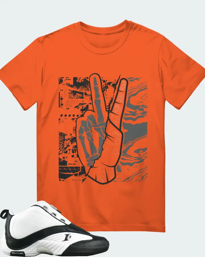 Reebok Answer IV Sneaker Matching Orange T-Shirt - Peace of mind