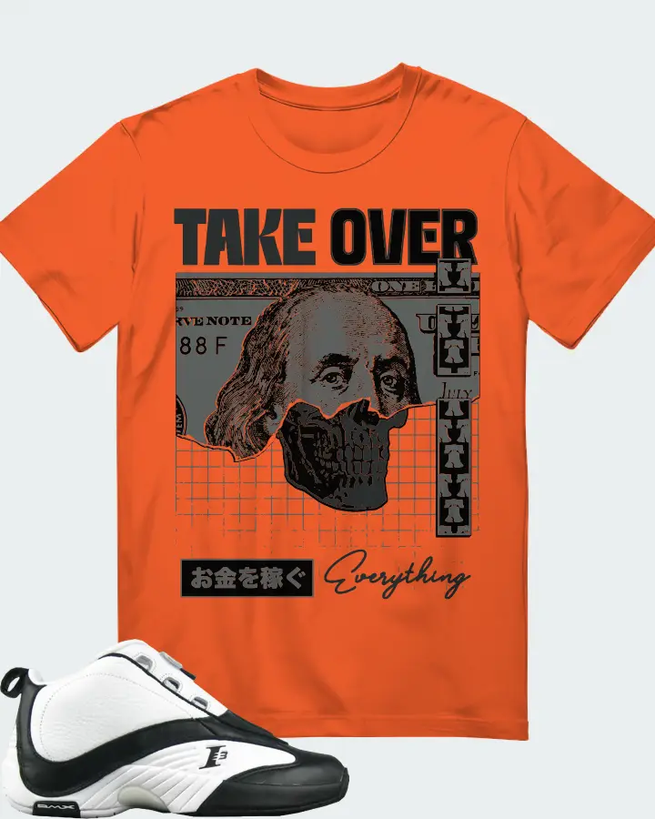 Reebok Answer IV Sneaker Matching Orange T-Shirt - Take Over