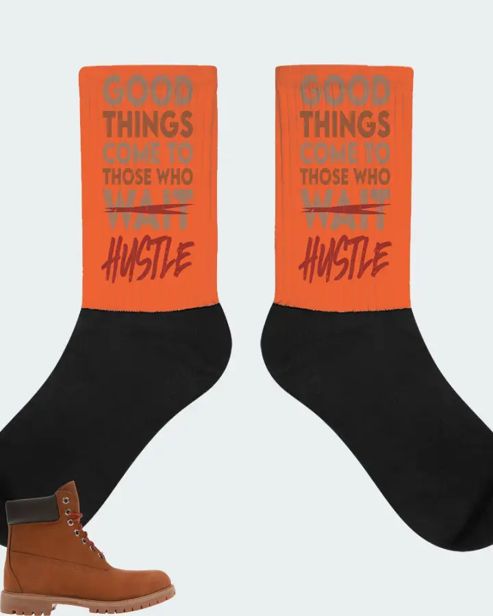 Timberland 6" Boot Sneaker Matching Orange Socks - Good Things Come