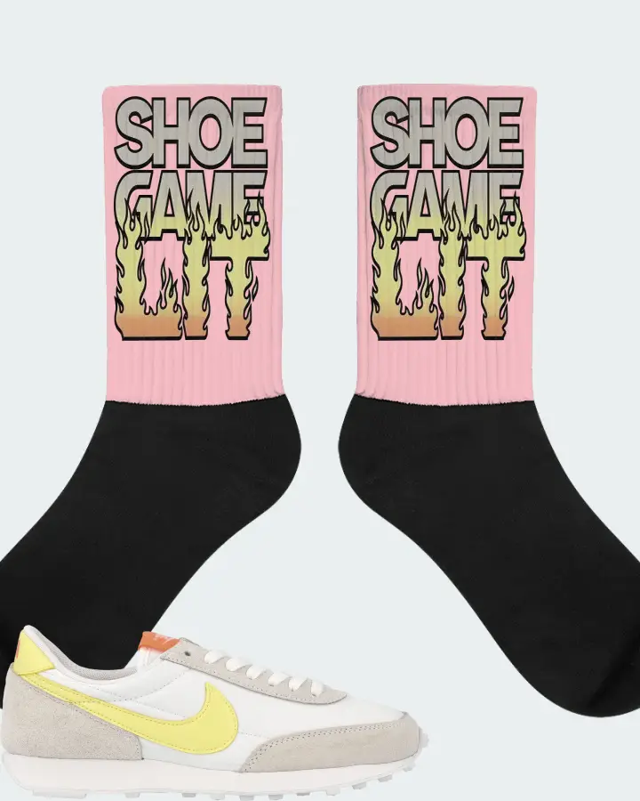 Nike Daybreak Sneaker Matching Pink Socks - Shoe Game Lit Refreshed