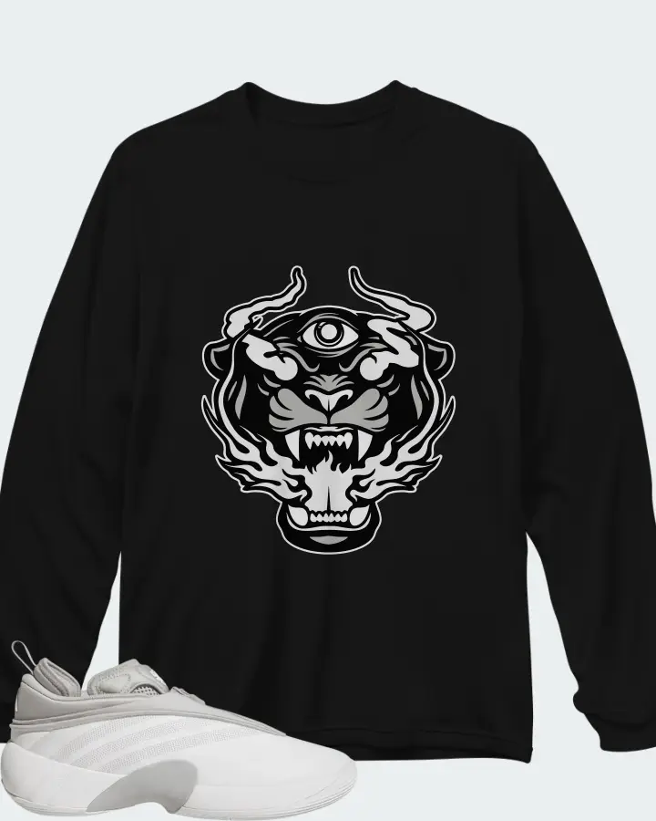 Adidas D.O.N. Issue #7 White Grey Matching Long Sleeve T-Shirt