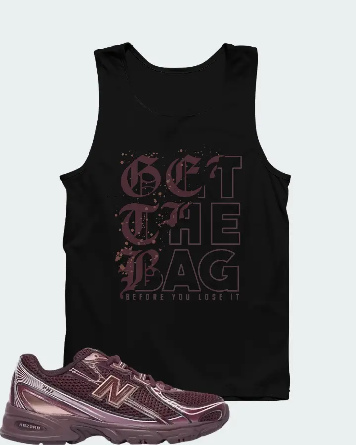New Balance 740 Classic Crimson Deep Plum Matching Tank Top