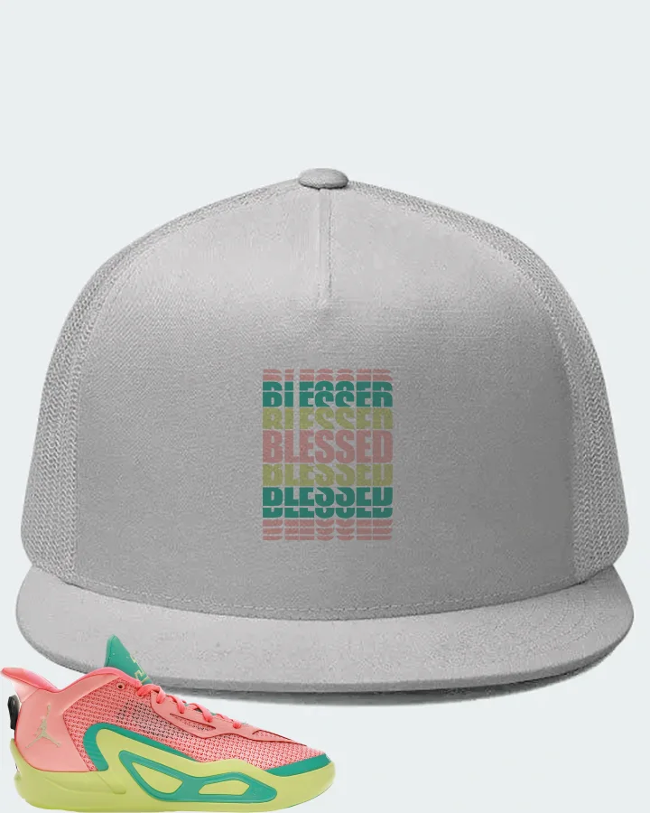 Jordan Tatum 1 Sneaker Matching White Hat - BLESSED Many Times