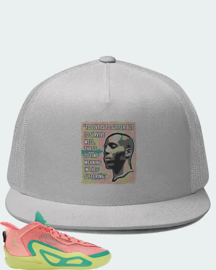 Jordan Tatum 1 Sneaker Matching White Hat - DMX Suffer Quote