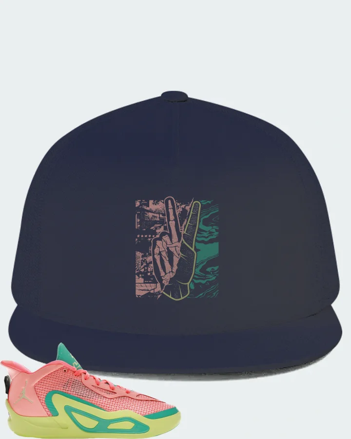 Jordan Tatum 1 Sneaker Matching Navy Hat - Peace of mind