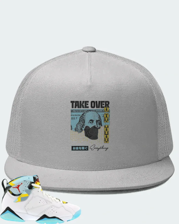 Jordan 7 Retro Sneaker Matching White Hat - Take Over