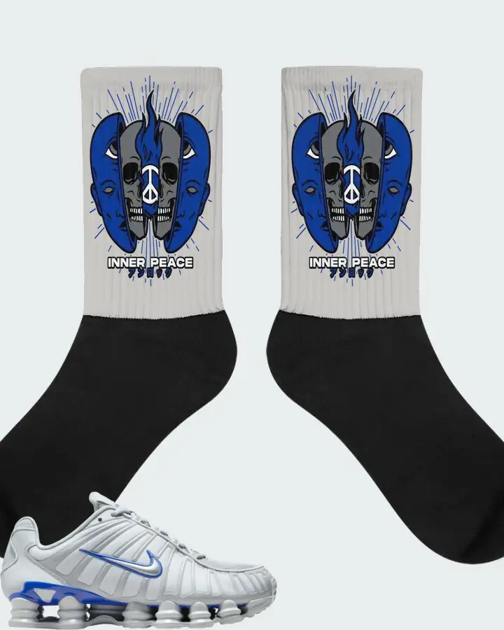 Nike Shox TL Wolf Grey Matching Socks