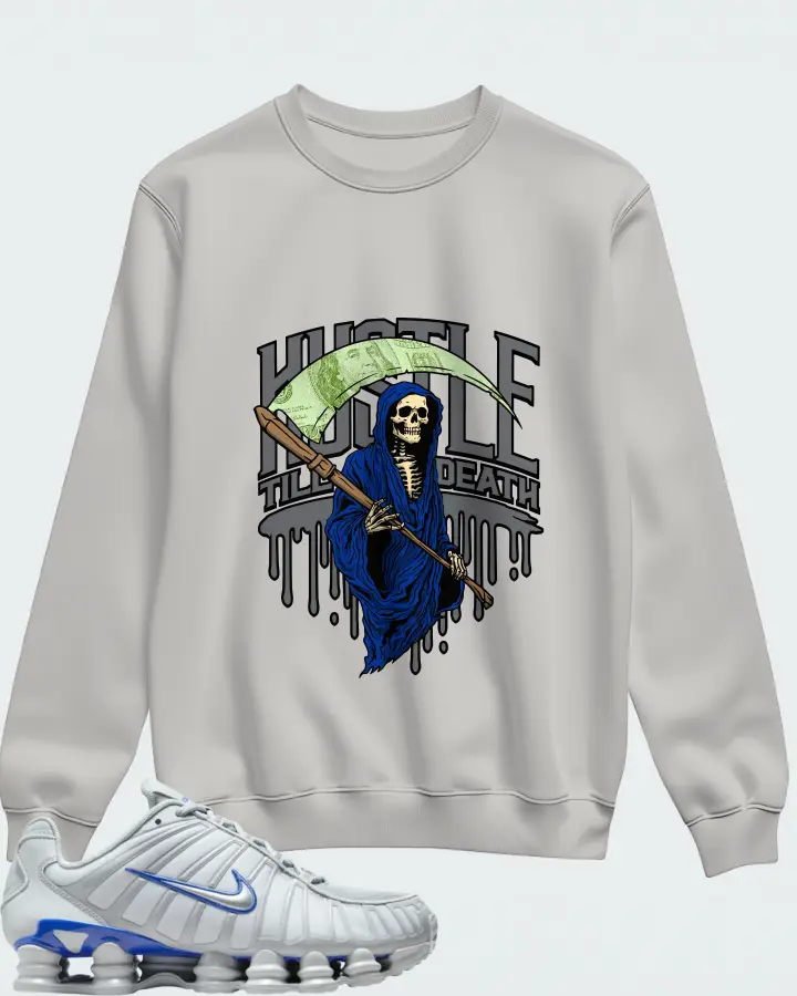 Nike Shox TL Wolf Grey Matching Sweatshirt