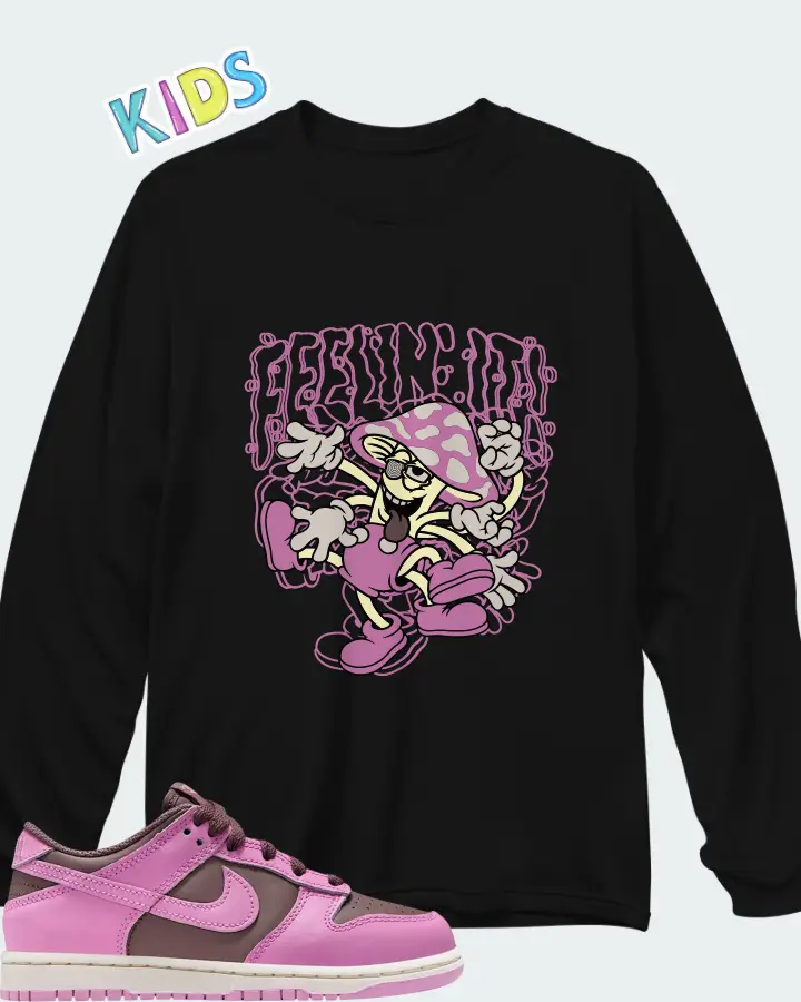 Nike Dunk Low PS Tattoo Pale Ivory Matching Kid's Long Sleeve T-Shirt