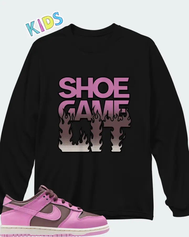 Nike Dunk Low PS Tattoo Pale Ivory Matching Kid's Long Sleeve T-Shirt