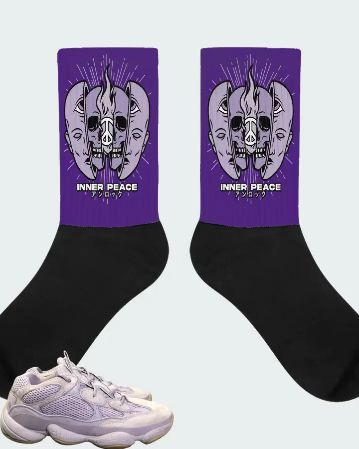 Adidas Yeezy 500 Soft Vision Matching Socks
