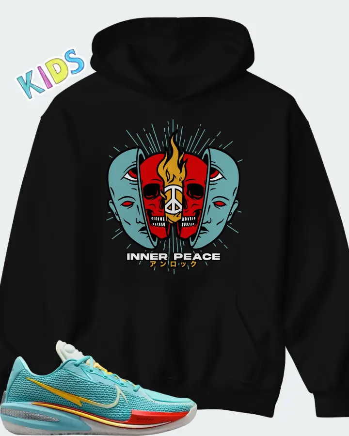 Nike GT Cut 1 x Titan x Dylan Harper Bleached Aqua Matching Kid's Hoodie
