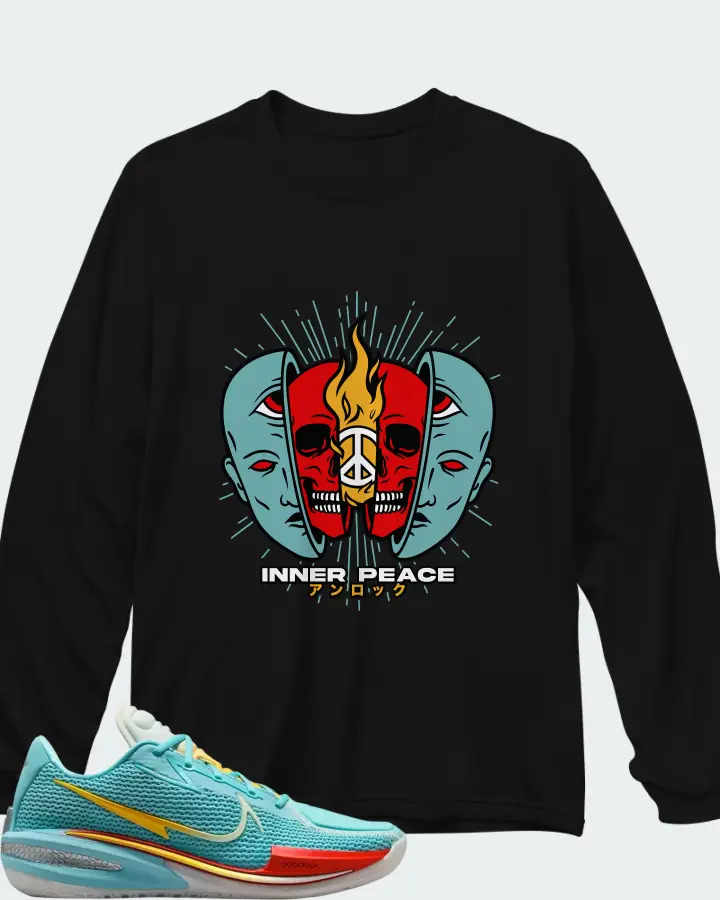 Nike GT Cut 1 x Titan x Dylan Harper Bleached Aqua Matching Long Sleeve T-Shirt