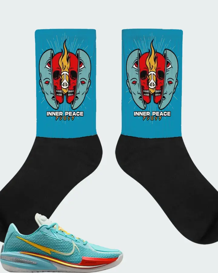 Nike GT Cut 1 x Titan x Dylan Harper Bleached Aqua Matching Socks