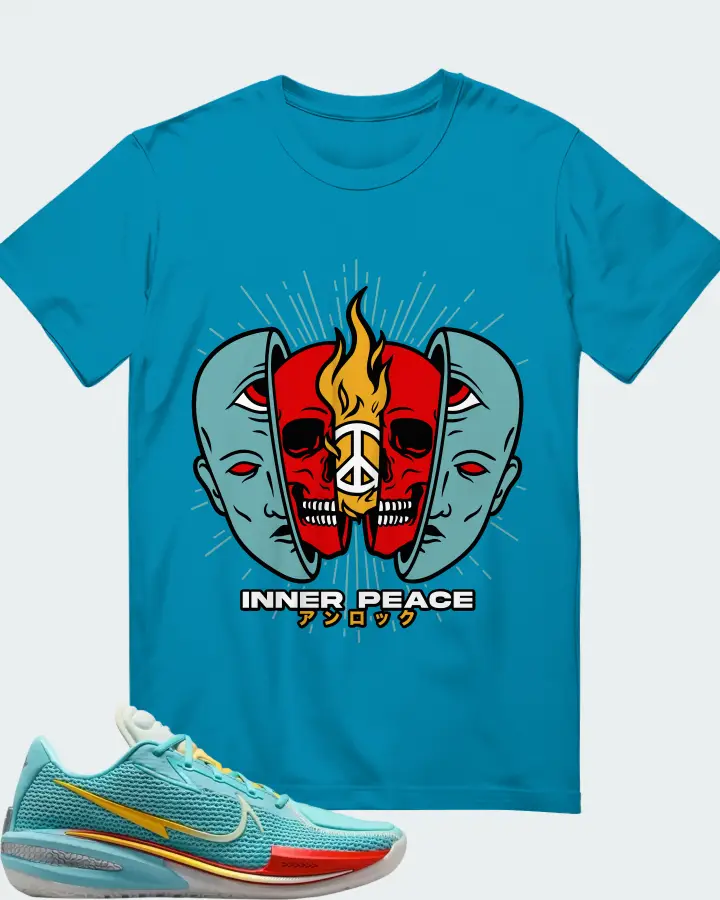 Nike GT Cut 1 x Titan x Dylan Harper Bleached Aqua Matching T-Shirt