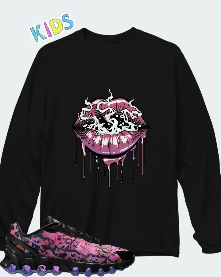 Nike Air Max Dn8 Pink Gaze Matching Kid's Long Sleeve T-Shirt