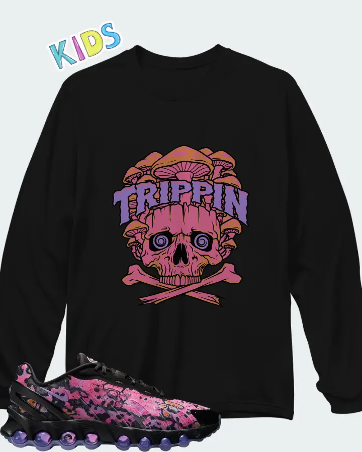 Nike Air Max Dn8 Pink Gaze Matching Kid's Long Sleeve T-Shirt