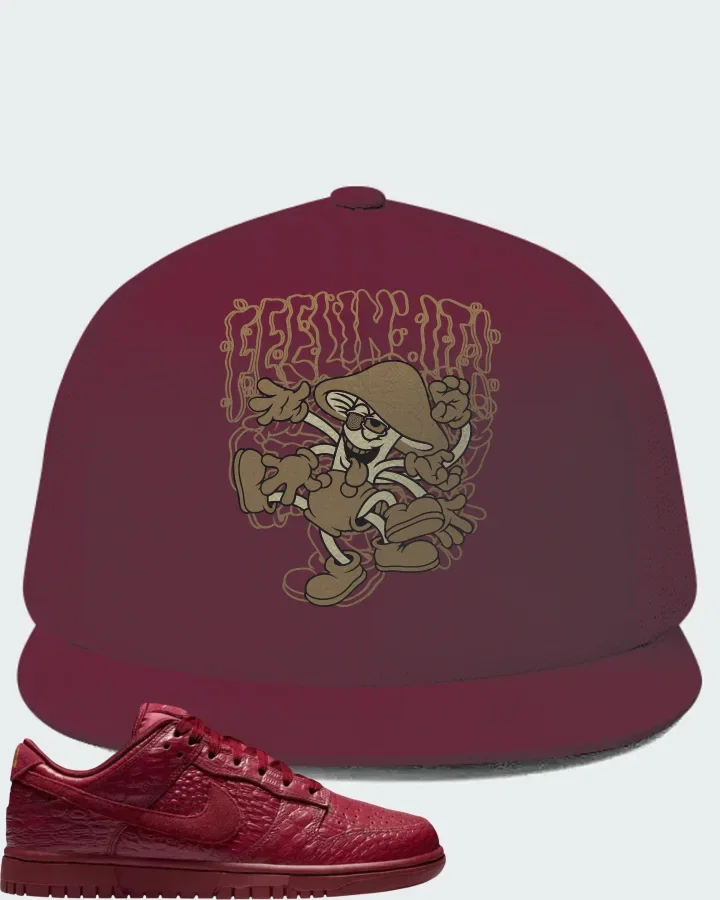 Nike Dunk Low Red Croc Matching Hat