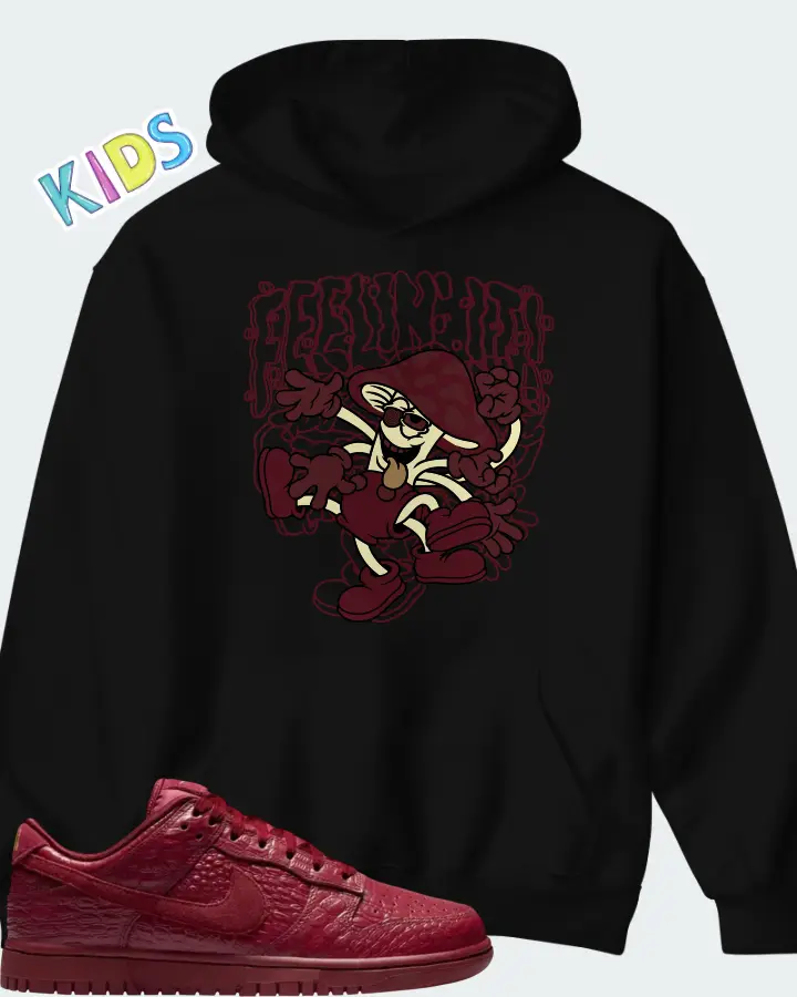 Nike Dunk Low Red Croc Matching Kid's Hoodie
