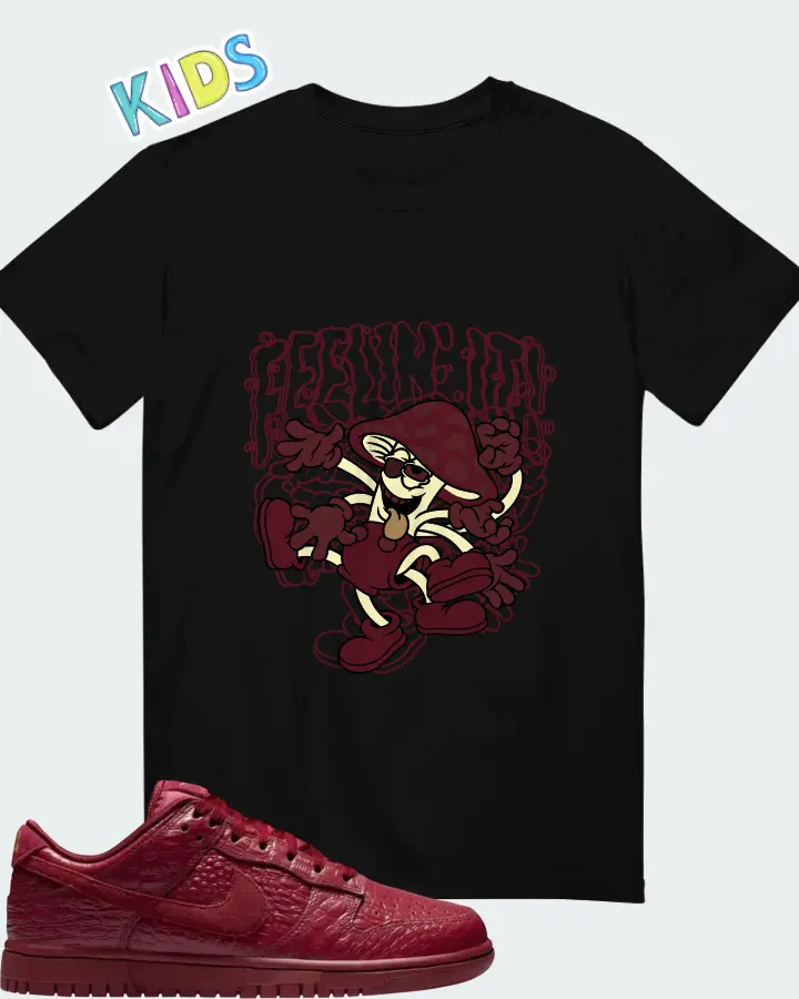 Nike Dunk Low Red Croc Matching Kid's T-Shirt