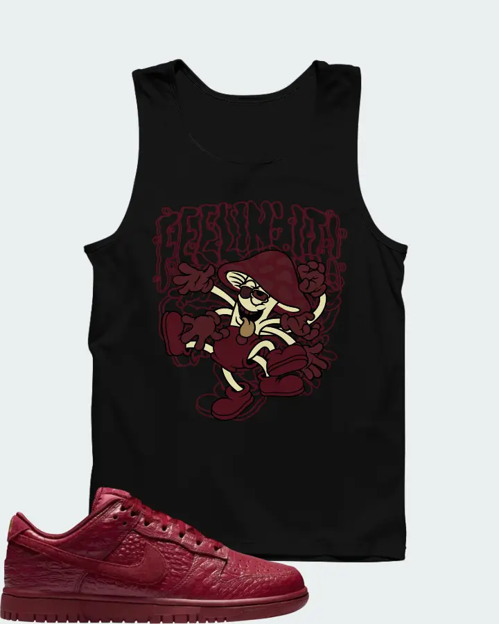 Nike Dunk Low Red Croc Matching Tank Top