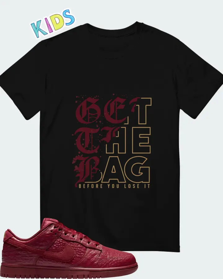 Nike Dunk Low Red Croc Matching Kid's T-Shirt