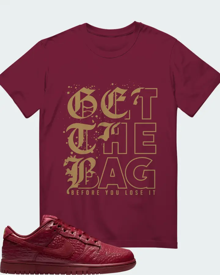 Nike Dunk Low Red Croc Matching T-Shirt