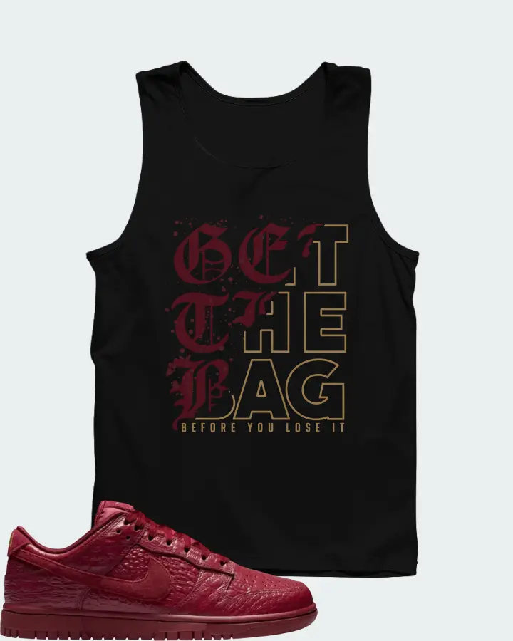 Nike Dunk Low Red Croc Matching Tank Top