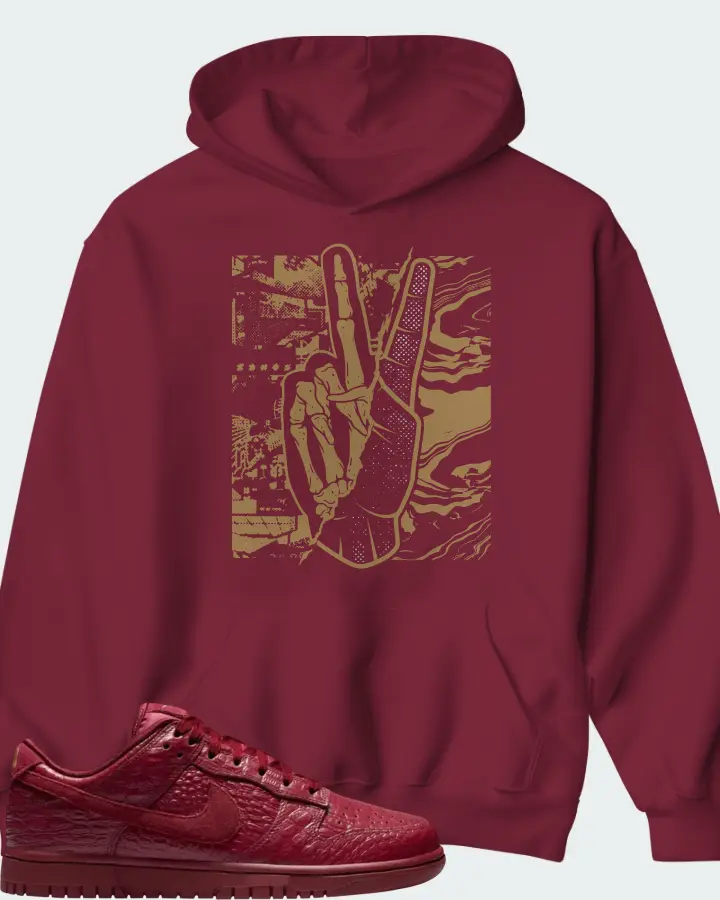 Nike Dunk Low Red Croc Matching Hoodie
