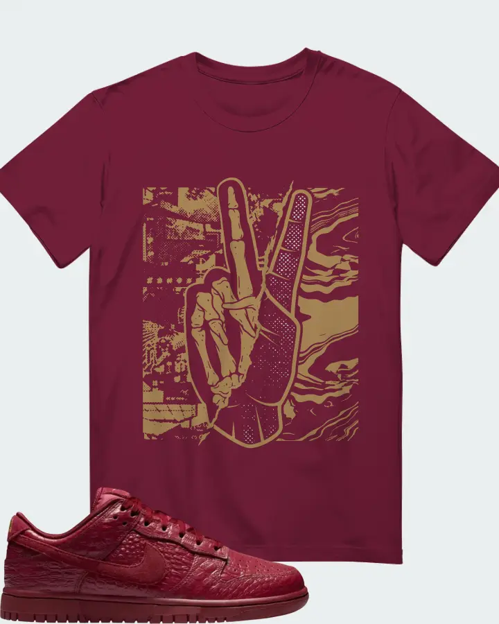 Nike Dunk Low Red Croc Matching T-Shirt