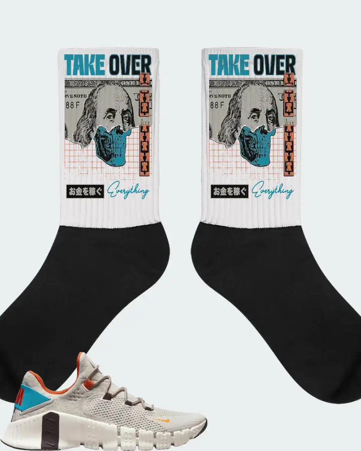Nike Free Metcon 4 Sneaker Matching White Socks - Take Over