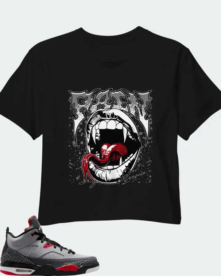 Jordan Son of Mars Cement Grey Matching Crop Top
