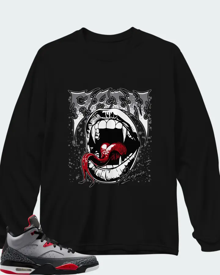 Jordan Son of Mars Cement Grey Matching Long Sleeve T-Shirt