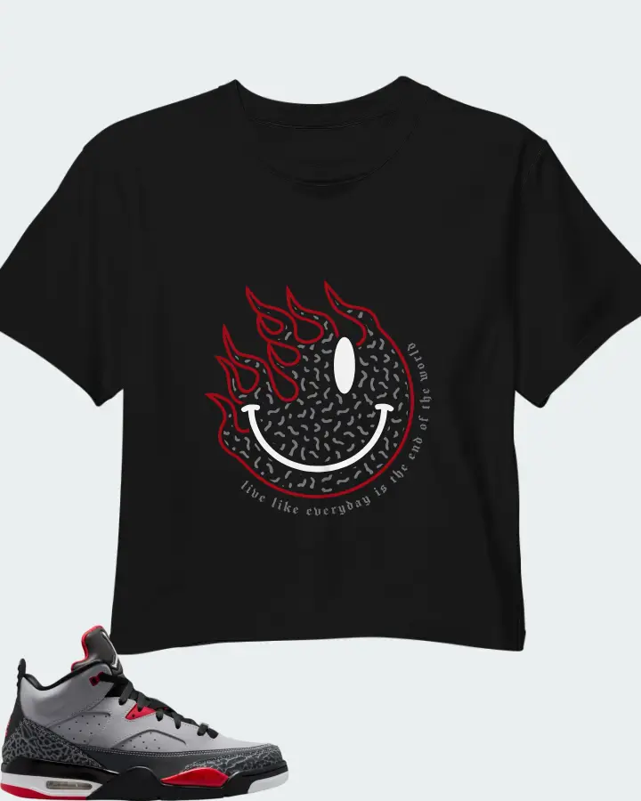 Jordan Son of Mars Cement Grey Matching Crop Top